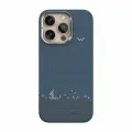 Чехол-накладка из кевлара для iPhone 16 Pro / Wiwu Aramid Saling DCC-209 / Blue+Grey