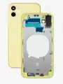 Оригинальный кopпус (задняя крышка ) Apple Iphone 11 желтый, стекло