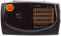 Радио портативное KIPO KB 308 AC, 5 диапазонное. радиоприемник FM