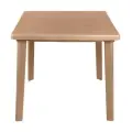 Стол пластиковый квадратный Стандарт Пластик 80x80x71 см бежевый