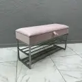 Банкетка с ящиком в прихожую для обуви 100х35х55 см STEEL MEBEL (БПХ-008)