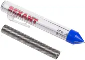 Припой катушка с канифолью REXANT, 20г (олово 60%, свинец 40%) колба-карандаш. (комплект из 2шт)