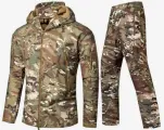 Тактический мужской демисезонный костюм SoftShell Multicam XL