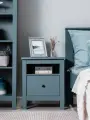 Тумба прикроватная ГУД лакк Сага, 1 ящик, 51х41х62 см, направляющие с доводчиком, темно-бирюзовая