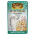 Пауч Деревенские лакомства cat Тунец креветки в желе 12х70г