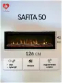 Камин электрический SAFITA 50 (супер-Led пламя, multi-color подсветка пламени и дров, пульт, звук, обогрев) Diamond 50, Saphir 50