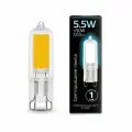 Набор из 5 штук Лампа Gauss G9 AC220-240V 5.5W 500lm 4100K стекло LED 1/10/200