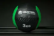 Медицинбол набивной (Wallball) YOUSTEEL, 3 кг (набивной мяч для кроссфита)