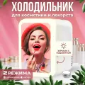 Холодильник для косметики и лекарств, бьюти холодильник мини с зеркалом органайзер для косметики переносной
