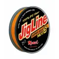 Плетеный шнур Jigline MX8 Super Silk, длина 100 м, толщина 0,30 мм, тест 26 кг, цвет оранжевый