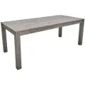 Большой обеденный стол из массива, СУНДАР ГРЕЙ, 2 метра, серый, в гостиную, для кухни