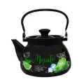 Чайник 3,5 л сферич. с цельной ручкой (черная) Мохито