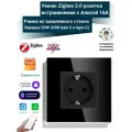 Умная розетка встраиваемая с Алисой 16А Tuya Zigbee 3.0 с (USB type C и type C) быстрая USB зарядка 20W