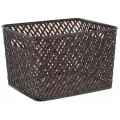 Корзина б/крышки 35х29х22,5см Плетенка прямоуг, цвет коричневый 3019394