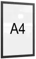 Рамка магнитная настенная Attache А4 ПЭТ, черная,