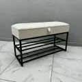 Банкетка с ящиком в прихожую для обуви 90х35х55 См STEEL MEBEL (БПЧ90-003)
