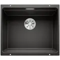 Кухонная мойка Blanco ETAGON 500-U Silgranit черный, стоп-вентиль 525887