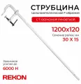 REKON Струбцина RF01-1200-120, цельнометаллическая, кованая, c Т-образной рукояткой