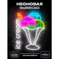 Неоновая вывеска Мороженое Ice cream