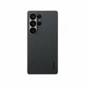 Чехол Pitaka Ultra-Slim Case для Samsung S25 Ultra, черный/серый (600D Black/Grey (Twill))