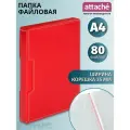 Attache Папка файловая А4 в коробе, красный