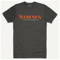 Simms Футболка Logo T-Shirt charcoal heather, Мужской, M активный отдых