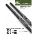Стеклоочистители для Jeep Grand Cherokee 4 пок. - гибридные дворники для Джип Гранд Чероки , комплект.
