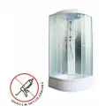 Душевая кабина Parly EFM921 (90х90х215), со средним поддоном, профиль белый, стекло матовое