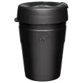 Термокружка для чая и кофе с собой металлическая Keep Cup Thermal M 340 мл Black с крышкой