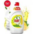FAIRY Средство для мытья посуды, 450 мл, Сочный лимон 2 шт в комплекте