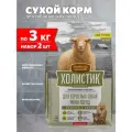 Деревенские лакомства холистик премьер для взрослых собак маленьких пород с ягненком и рисом (3 + 3 кг)