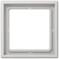 Рамка электроустановочная для розеток на 1 пост Jung LS 990, светло-серый цвет