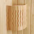 Абажур Волна, угловой, для бани, сауны, парилки, 26x10x31см, липа