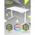 Игровой компьютерный стол ZONE 51 RUNWAY 120, White, белый, RGB