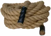 Канат для перетягивания джутовый диаметр 30 мм, длина 6 метров, коричневый