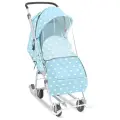 Санки-коляска Nika Наши детки 3-1К (с облачками голубой)