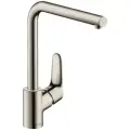 Смеситель для кухонной мойки hansgrohe Focus M41 280, с поворотным изливом 31817800, под сталь