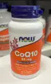 NOW CoQ10 60 mg with Omega-3 Fish Oil, Комплекс с Коэнзимом Q10 и Омега-3: Защита вашего здоровья, 60 гелевых капсул