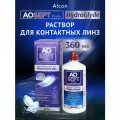 Пероксидный раствор, система для контактных линз Alcon AOSEPT Plus HydraGlyde (Аосепт) (360 мл) + контейнер
