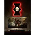 Настенный светильник Warhammer 40000 / Ночник Вархаммер 40000 / Герб инквизиции