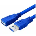 Кабель удлинитель GSMIN A84 USB 3.0 (1 м) (Синий)