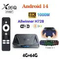 X96q Pro Plus ТВ-приставка Android 14