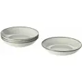 Тарелка Гладелиг Икеа, Тарелки Gladelig Ikea, глубокие, 21 см, серый, 4 шт