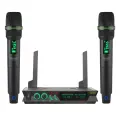 Беспроводной ручной микрофон UHF кардиоидный передатчик 48 частот двухканальный динамический микрофон FB-UW05
