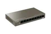 IP-COM G1109P-8-102W Коммутатор неуправляемый PoE 9 портов, 9x1 Гбит/с, PoE 8х92 Вт, настольный
