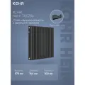 Стальной трубчатый радиатор Kohr Heim 3057/16 секций с боковым подключением 3/4 черный