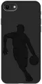 Силиконовый чехол на Apple iPhone SE (2022) / SE (2020) / 8 / 7 / Эпл Айфон СЕ 2022 / СЕ 2020 / 8 / 7 с рисунком Basketball Soft Touch черный