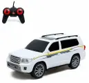 Радиоуправляемая игрушка - Джип Крузер, световые эффекты, работает от батареек, цвет белый, 1 шт.