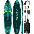 Надувная SUP-доска CETANA HUNTERGLIDE GREEN 11'6351х89х15 см / Сапборд для отдыха на воде