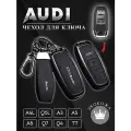 Чехол для смарт ключа Audi / Ауди 3 кнопки с ремешком и логотипом